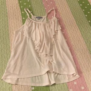 Off white ruffled tank top🤍